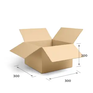 Картонная коробка 300х300х200 Т23 В Бурый 0201