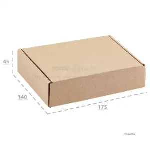 Картонная коробка 175х140х45 Т23 В Бурый 0427