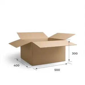 Картонная коробка 500х400х300 Т23 B Бурый 0201
