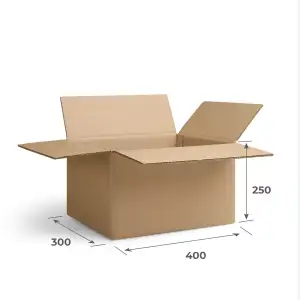 Картонная коробка 400х300х250 П32 BC Бурый 0201