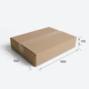 Картонная коробка 905х350х125 П32 BE Бурый 0201