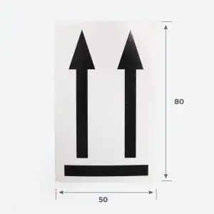 Наклейка «Нельзя переворачивать» 50х80 мм