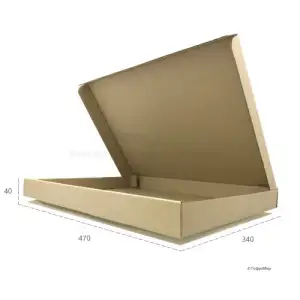 Картонная коробка 470х340х40 Т23 B Бурый 0426