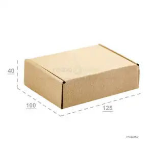 Картонная коробка 125х100х40 Т11 Е Бурый 0427