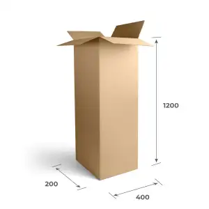 Картонный тубус 400х200х1200 Т23 B Бурый 0201