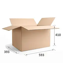 Картонная коробка 600х400х300 Т23 В Бурый 0201 – заказать в Москве фото