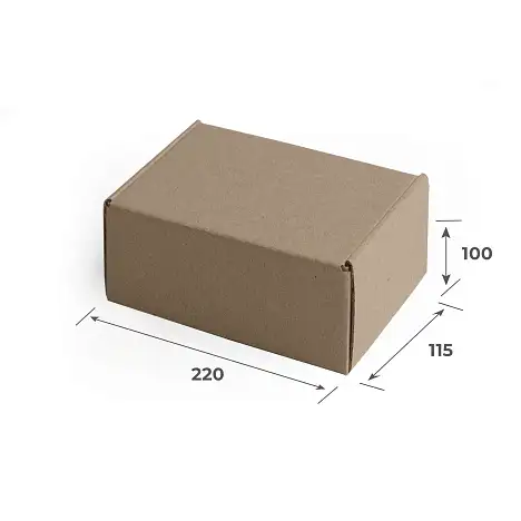 Гофрокороб 220х115х100 Т23 B Бурый фефко 0427