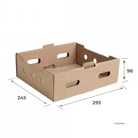 Гофролоток 245х293х98 Т23 B Бурый