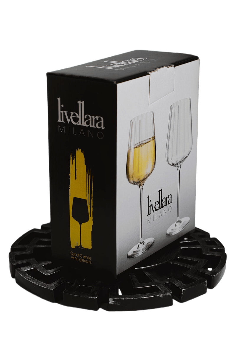 Кашированная коробка "ласточкин хвост" под бокалы для вина