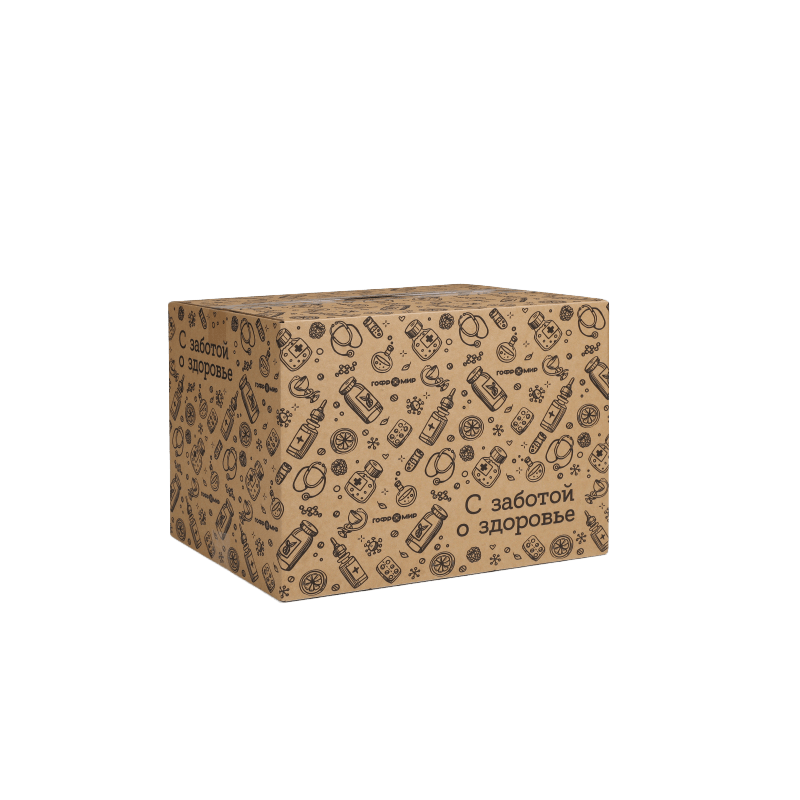 4-х клапанная коробка для индивидуальной упаковки лекарственных средств