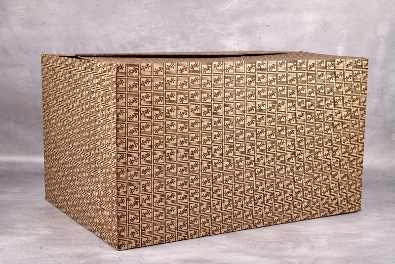 Крупногабаритная картонная коробка под комплектующие для компрессора
