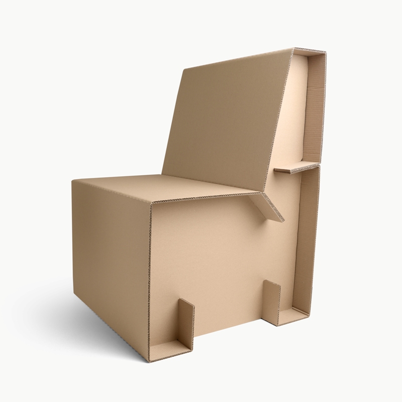Упаковка, которая повторяет форму стула