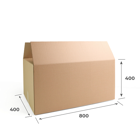 Картонная коробка 800х400х400 П32 ВС Бурый 0201