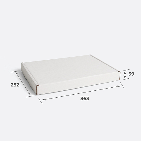 Гофрокороб самосборный 363х252х39 Т23 B Белый