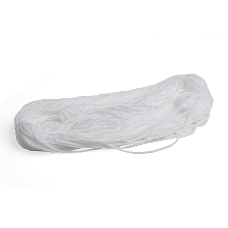 Шнур полипропиленовый вязаный 5 мм, белый (100 м)