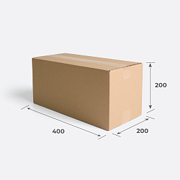 Картонная коробка 300х200х200 Т22 B Бурый 0201 – заказать в Москве фото