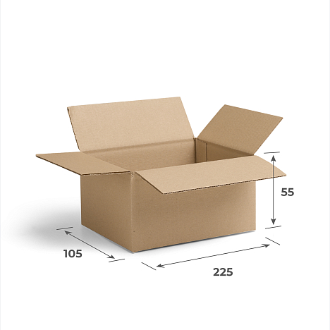 Гофрокороб 225х105х55 Т23 B Бурый