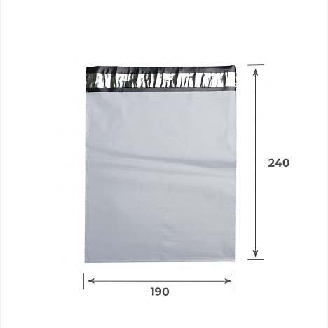 Курьер-пакет 190х240+40, 50 мкм, без печати, без кармана