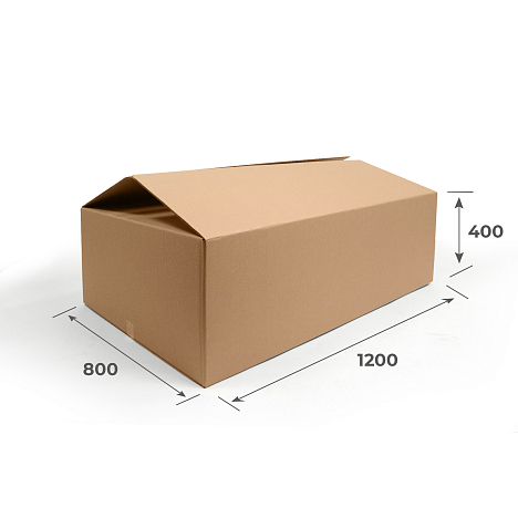 Картонная коробка 1200х800х400 П32 BC Бурый 0201
