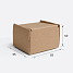 Картонная коробка 55х55х40 Т23 E Бурый 0427