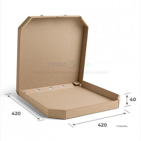 Гофрокороб 420х420х40 Т23 B Бурый