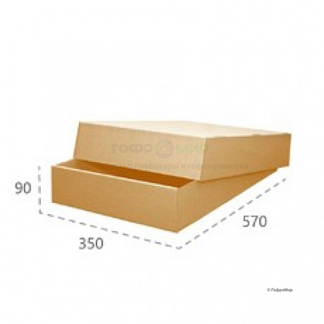 Картонное дно 570х350х90 Т24 B Бурый 0330