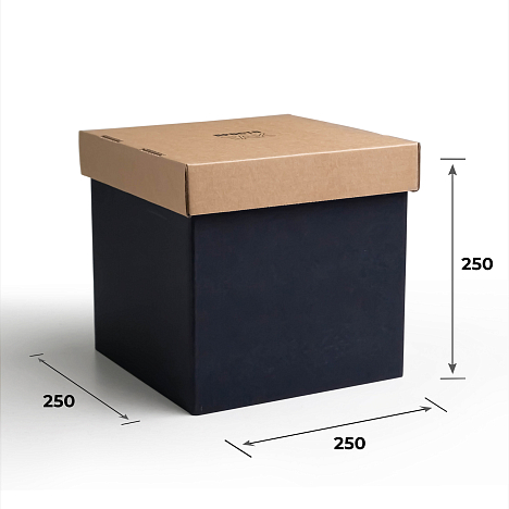 Крышка для картонной коробки 258х258х50 Т24 B 0422 Просто так