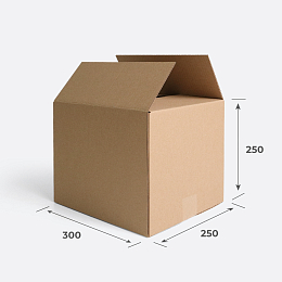 Картонная коробка 160х120х70 Т11 E Бурый 0427 – заказать в Москве фото