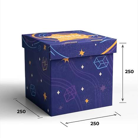 Дно 250х250х250 Т24 B  "Ничего"  темная (+крышка ЦБ-00089710)