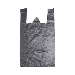 Пакет-майка  п/э, 45+30х75, черный люкс – заказать в Москве фото