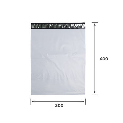 Курьер-пакет 300х400+40, 50 мкм, без печати, без кармана