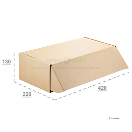 Картонная коробка 365х255х87 Т11 E Белый 0427 – заказать в Москве фото