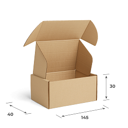 Картонная коробка 430х120х120 Т23 B Бурый 0201 – заказать в Москве фото