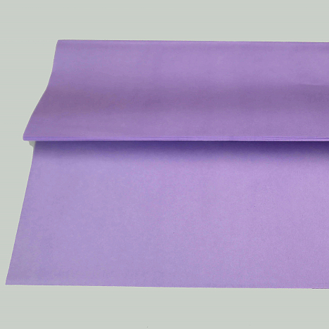 Бумага Тишью 50х66 в листах сиреневый (10шт), плотн. 27г