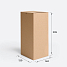 Картонная коробка 140х120х295 Т23 E Бурый 0215