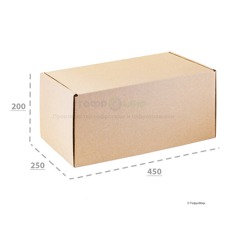 Картонная коробка 450х250х200 П32 ВС Бурый 0427