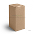 Картонный тубус 85х85х215 Т22 B Бурый 0201