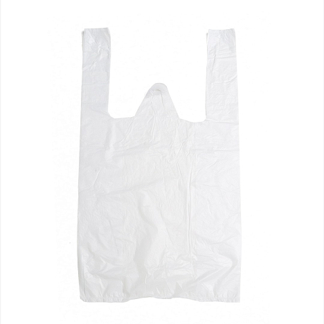 Пакет-майка  п/э, 25+12х45, белый
