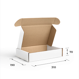 Картонная коробка 160х120х70 Т11 E Бурый 0427 – заказать в Москве фото