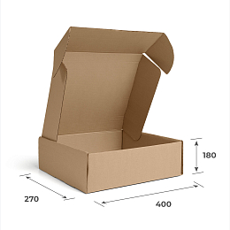 Картонная коробка 300х200х100 Т11 Е Бурый 0441 – заказать в Москве фото