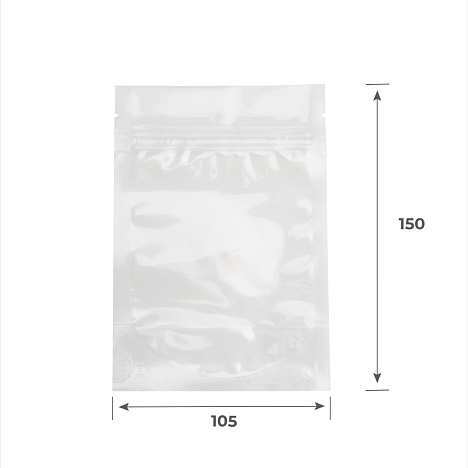 Пакет Дой-Пак  прозрачный с замком зип-лок 105*150